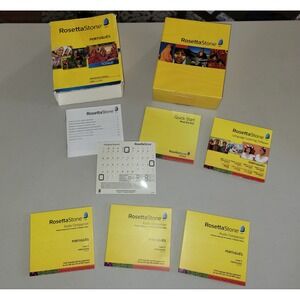 Rosetta Stone Totale Portuguese Brazil Language Learning Level 1-3 Software Set